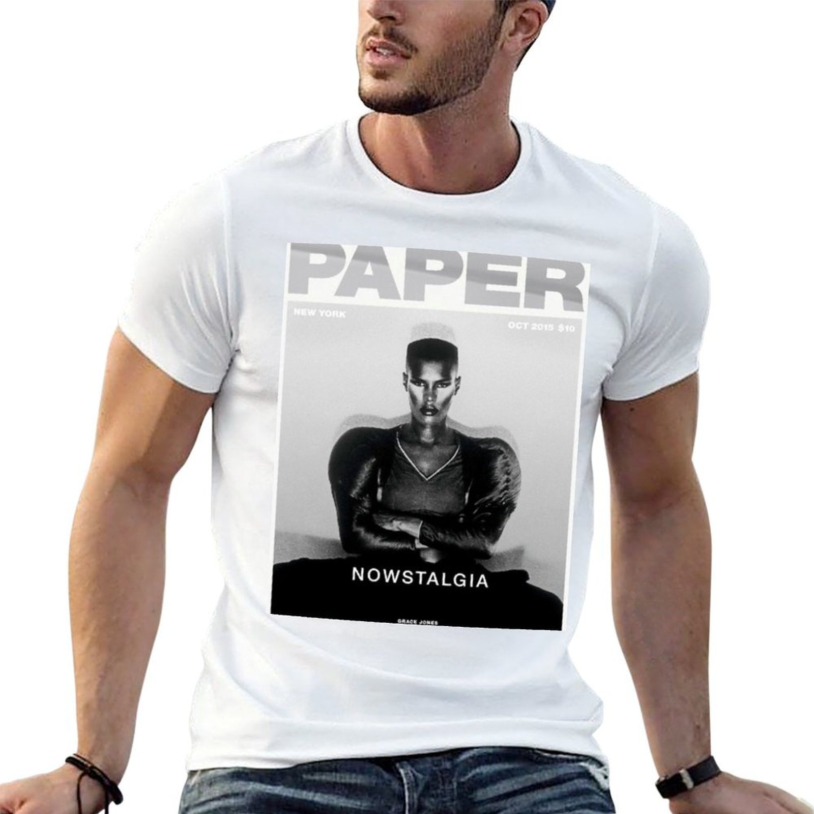 Mens Fashion Magazines - นิตยสารแฟชั่นกระดาษ 2015 เสื้อยืดพิมพ์ลายสไตล์เรโทรเสื้อลำลอง