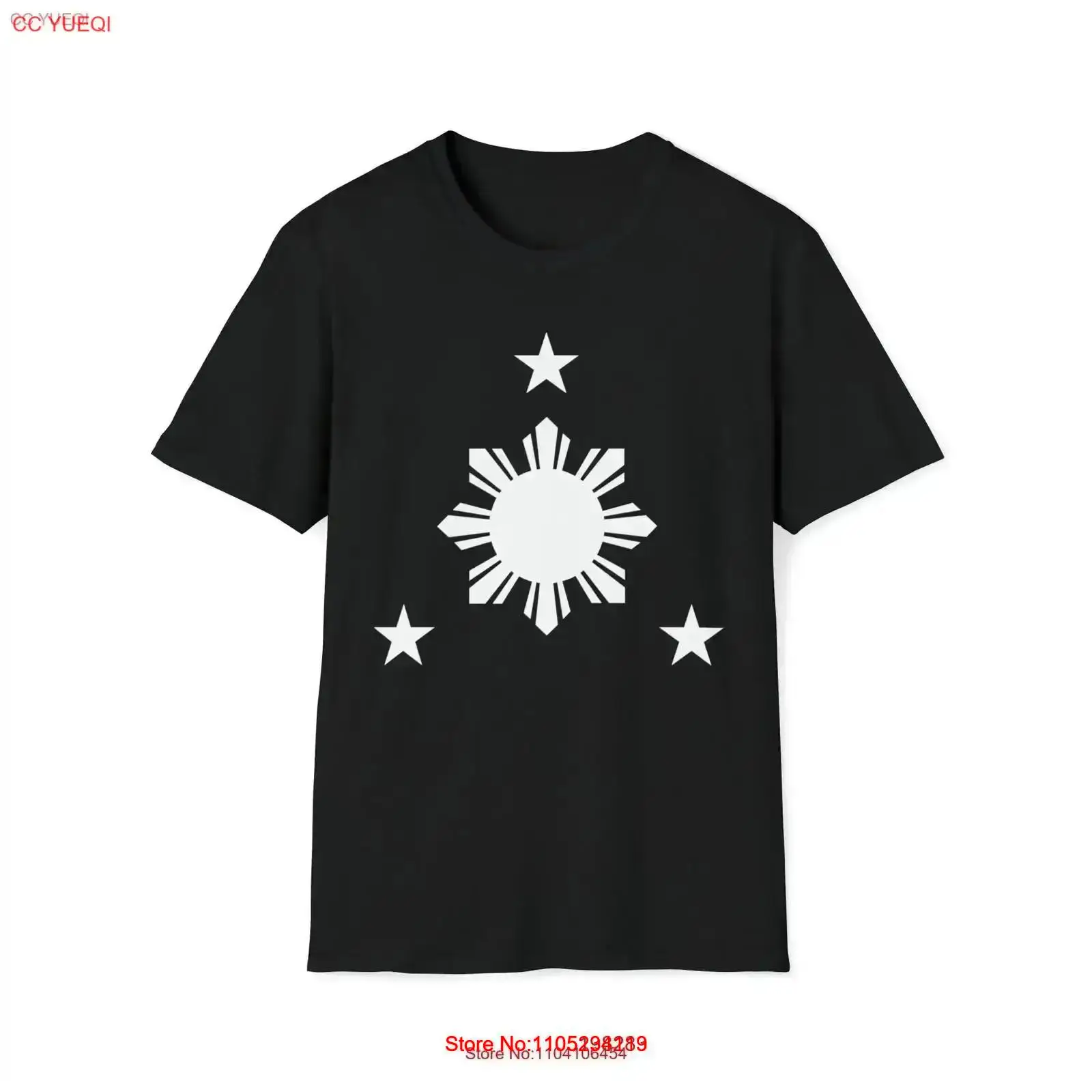 Men'S Fashion Philippines - เสื้อยืดฟิลิปปินส์ 3 ดาวและพระอาทิตย์ สไตล์วินเทจ ลุคสตรีทแวร์ ผ้าเนื้อนุ่ม