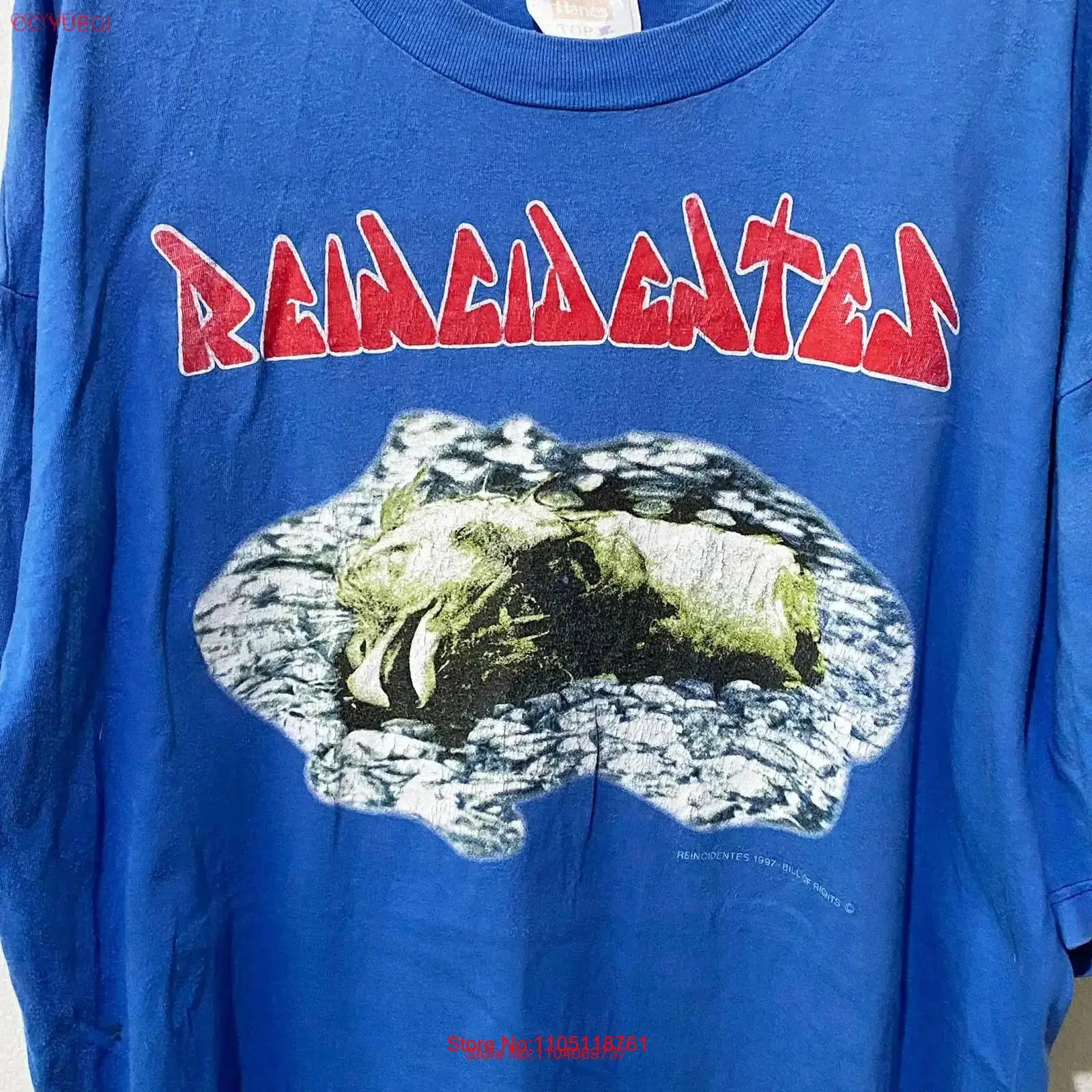 Xl Men'S Fashion - เสื้อยืดวงร็อค Reincidentes ปี 1997 ไซส์ XL