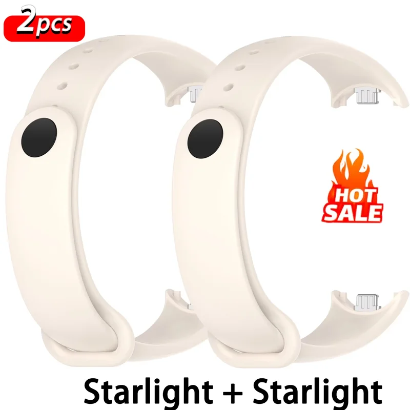 Men'S Fashion Websites - 2PCSซิลิโคนสําหรับXiaomi 8 9 NFCสร้อยข้อมือกีฬาเข็มขัดเปลี่ยนSmartwatchสร้อยข้อมือนาฬิกาCorreas Xiaomi 10