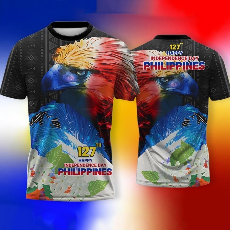 Men'S Fashion Philippines - 3D พิมพ์ลายวันประกาศอิสรภาพของฟิลิปปินส์เสื้อยืดสำหรับผู้ชายรักชาติเสื้อยืดแฟชั่นฤดูร้อนคอกลมแขนสั้น TEE