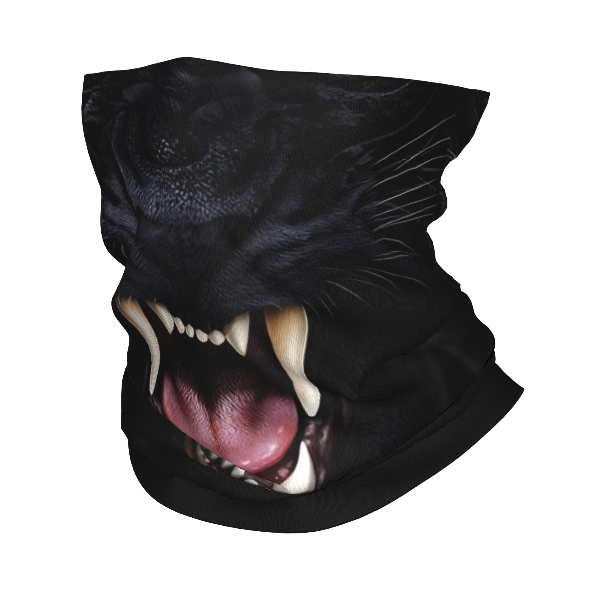 Men'S Fashion Head Scarf - ผ้าคลุมหน้าแบบรัดคอ ลายหัวเสือดำ สำหรับวงดนตรีร็อค ป้องกันลม ใช้ได้ทั้งชายและหญิง ใช้เป็นผ้าคาดศีรษะได้