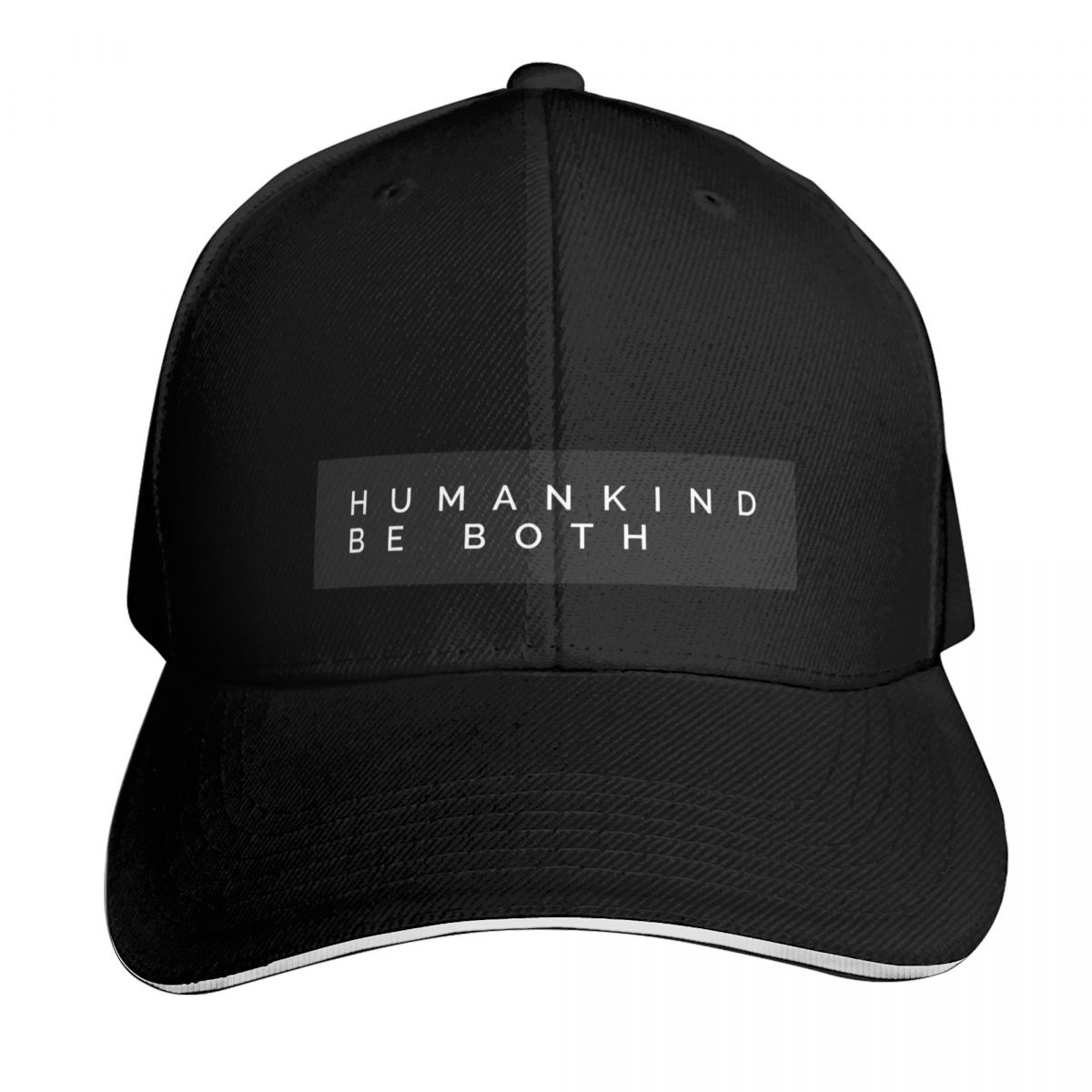 Men'S Fashion Outlets - หมวกแก๊ปดีไซน์เนอร์ Humankind Be Both หมวกแฟชั่นสำหรับผู้ชาย หมวกปีนเขา
