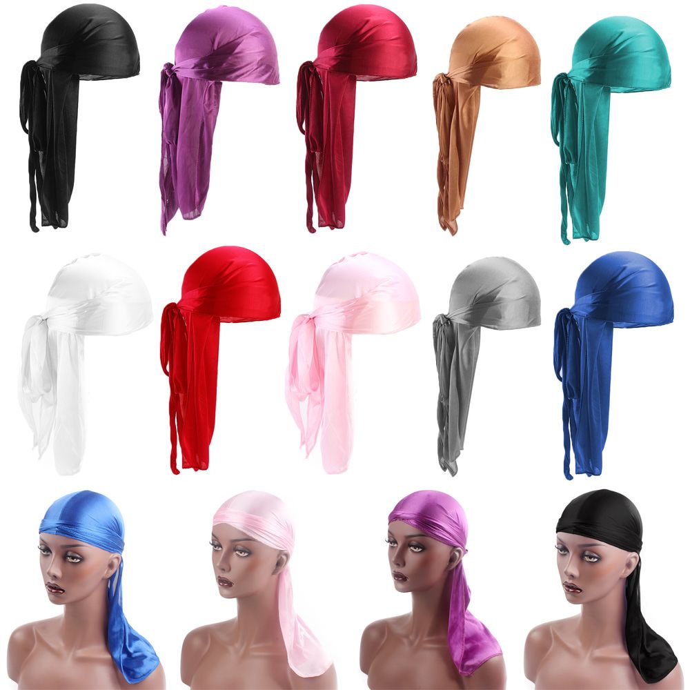 Men'S Fashion Head Scarf - หมวกเคมีบำบัดแบบปรับได้ ผ้าโพกศีรษะสำหรับผู้ป่วยมะเร็ง ผ้าไหมดูแร็ก ผ้าพันคอ หมวกโจรสลัด ผ้าโพกหัวฮิญาบ