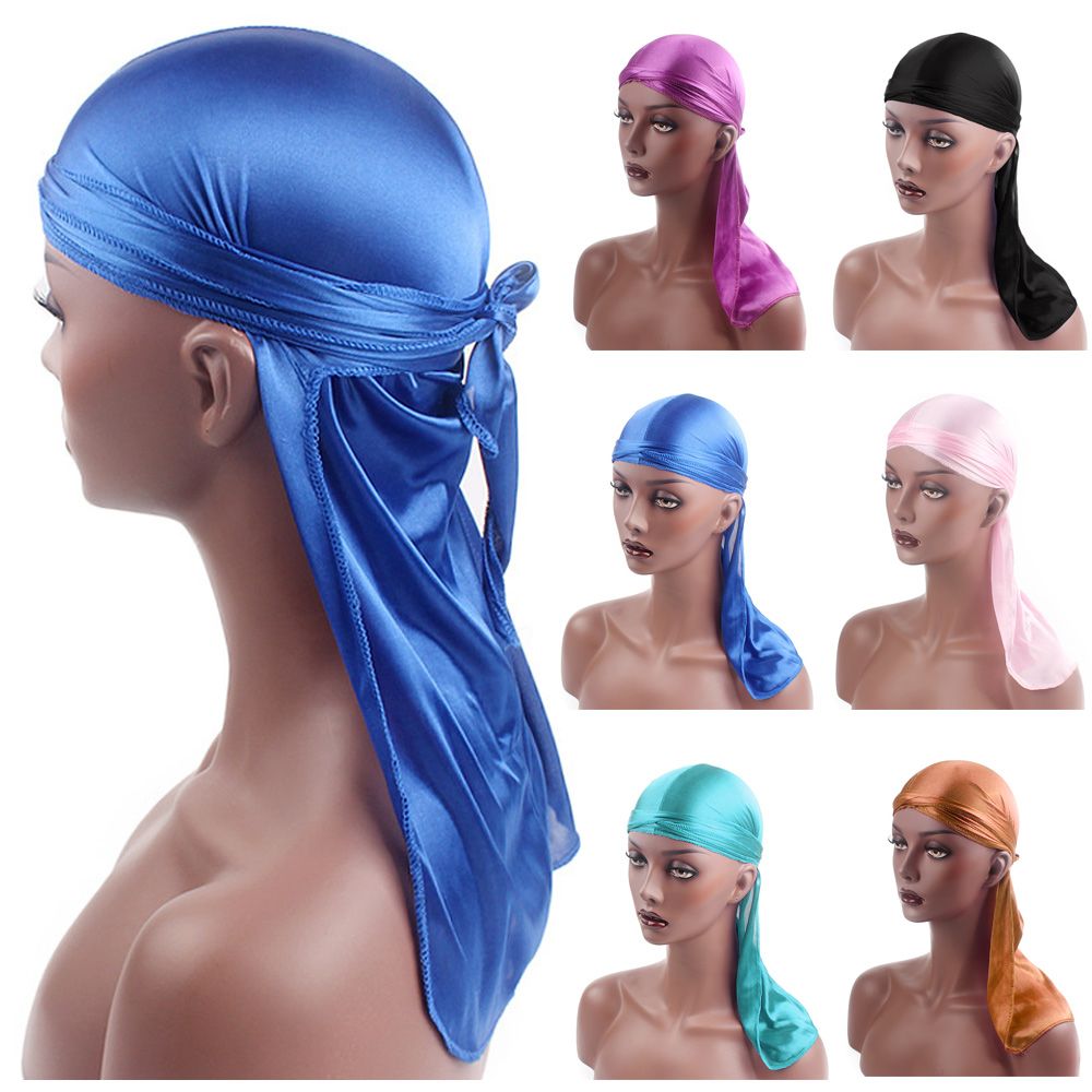 Men'S Fashion Head Scarf - ผ้าโพกศีรษะแฟชั่นสำเร็จรูป ผ้าไหมดูแร็ก ปรับขนาดได้ ผ้าโพกศีรษะโพลีเอสเตอร์ สำหรับผู้ชายและผู้หญิง