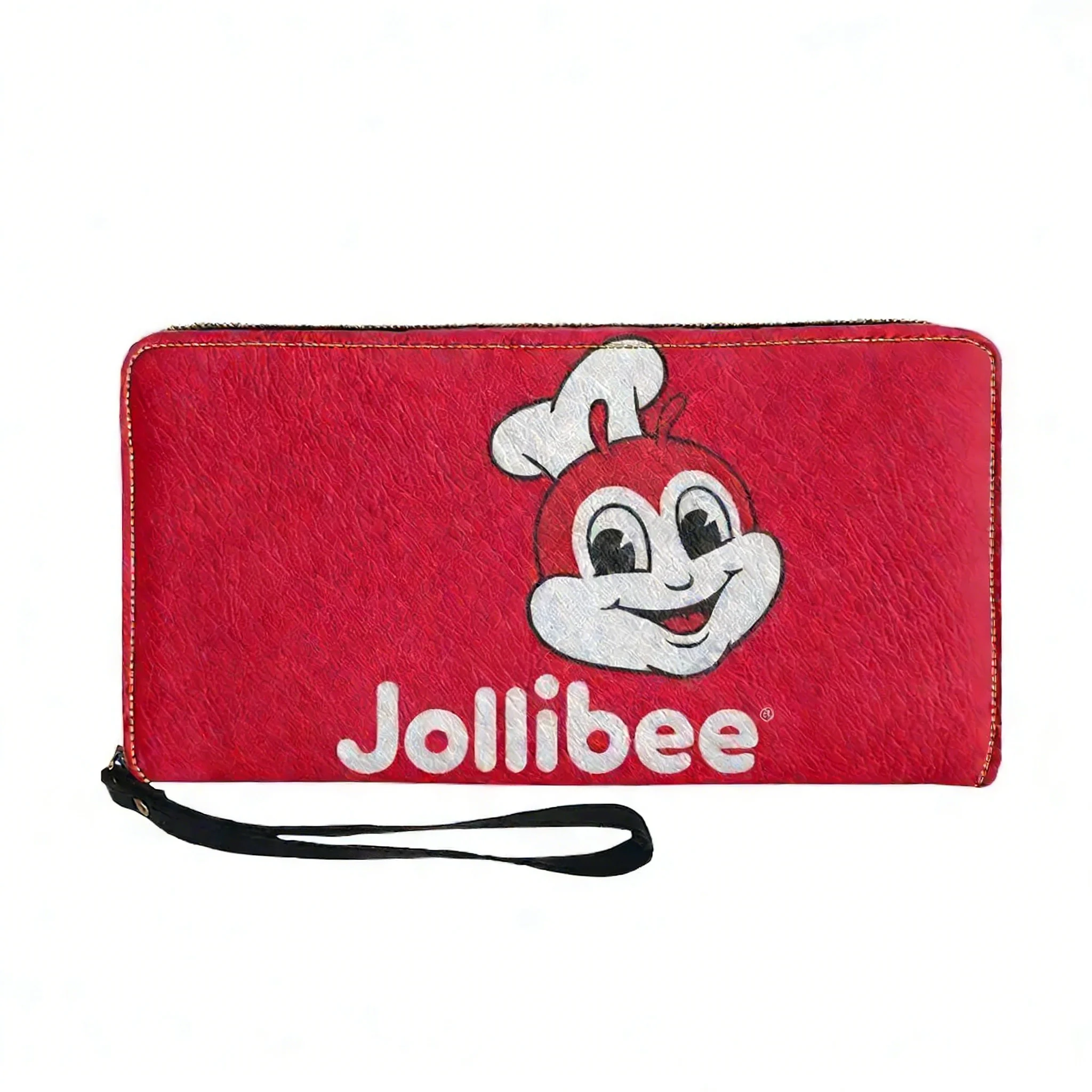 Men'S Fashion Philippines - กระเป๋าสตางค์ยาวแบบมีซิป J-Jollibee Philippine Fast Food สำหรับผู้ชาย