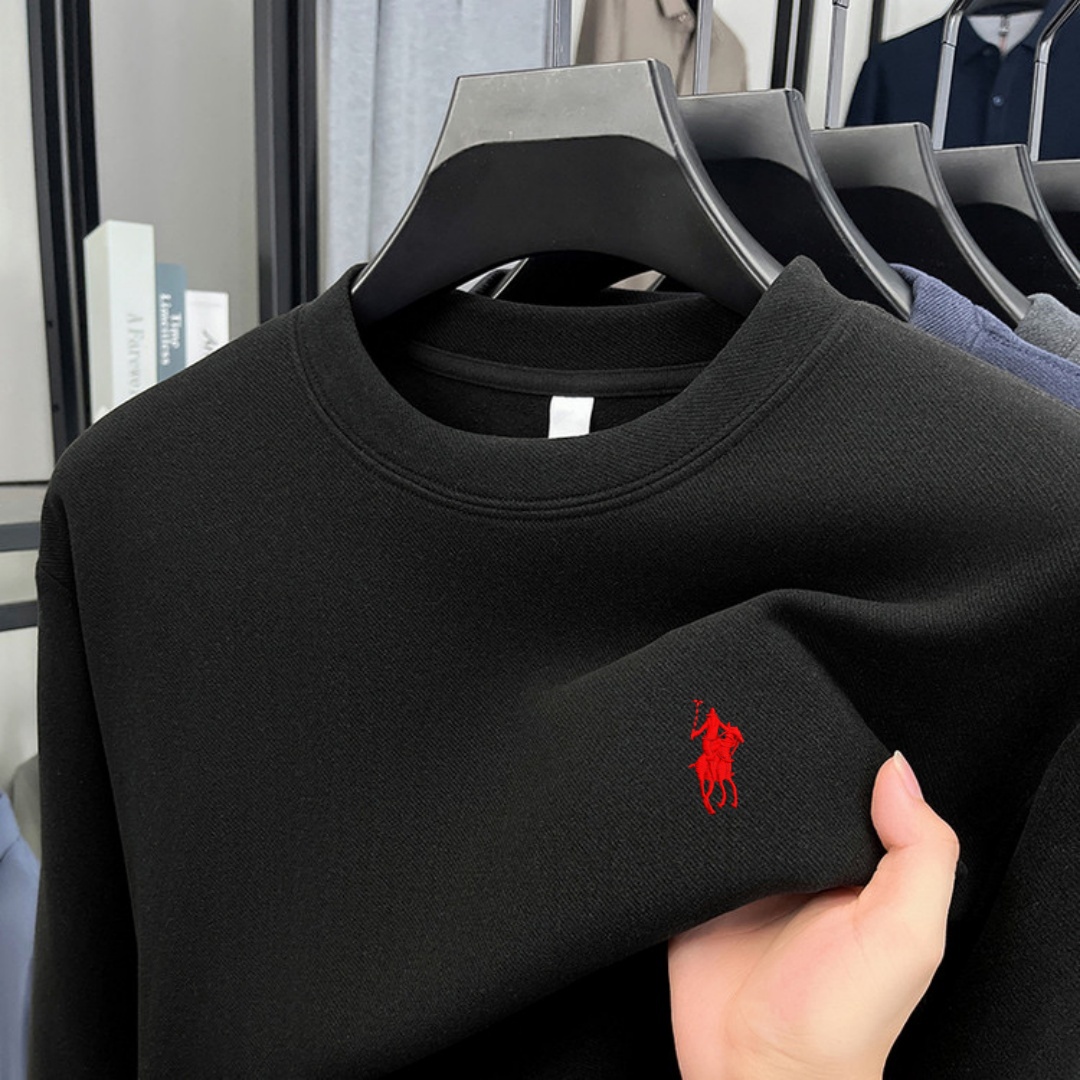 Men'S Fashion T Shirts - เสื้อยืดแขนยาวคอกลมผู้ชายแบรนด์หรูผ้าฝ้ายเนื้อนุ่ม แฟชั่นฤดูใบไม้ร่วง ปักลาย สไตล์เกาหลี ทรงหลวม เสื้อสเวตเตอร์ลำลอง