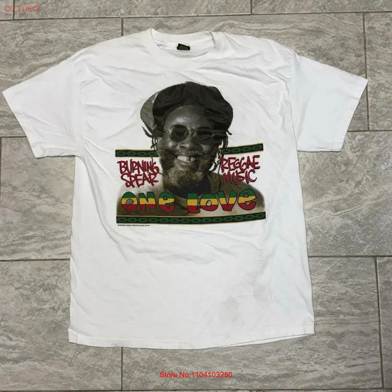 Xl Men'S Fashion - เสื้อยืดวินเทจปี 1996 Burning Spear XL วงเร็กเก้