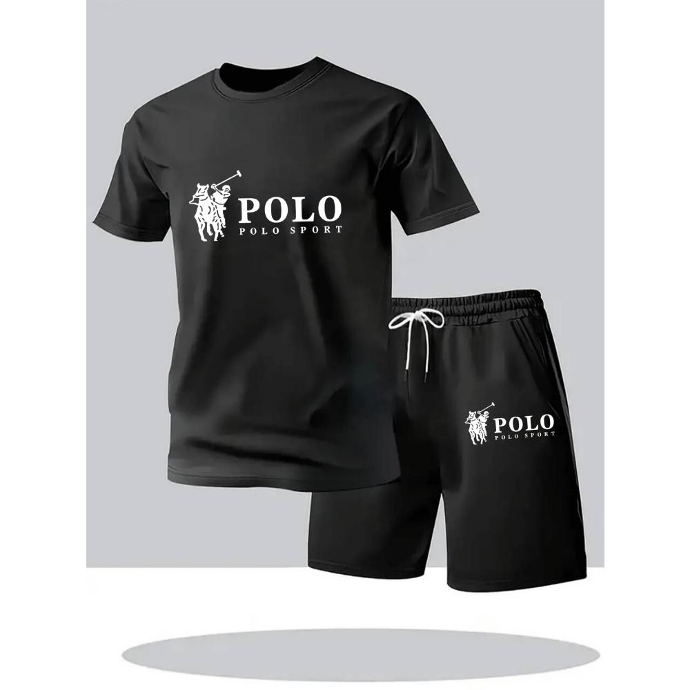 Mens Fashion Ideas - ชุดเซ็ตฤดูร้อนปี 2026 สำหรับผู้ชาย เสื้อยืดและกางเกงขาสั้นแฟชั่นลำลองสไตล์คนเมือง คุณภาพสูง คอกลม