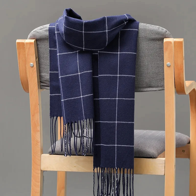 Men Scarf Wool - 2024 ใหม่ฤดูหนาวผู้ชายผ้าพันคอผ้าพันคอผ้าพันคอผ้าพันคอผ้าพันคอ Casual ยี่ห้อ Designer Pashmina