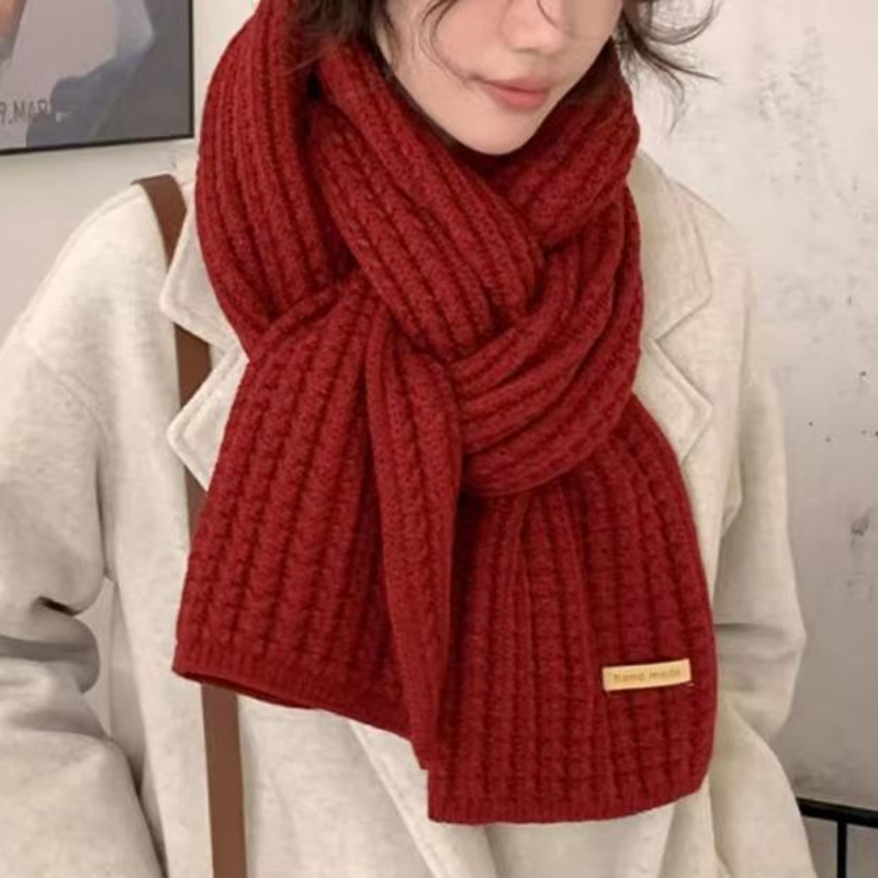 ผ้าพันคอไหมแคชเมียร์ถักหนา อุ่ - Men Scarf Wool บทวิจารณ์และราคา