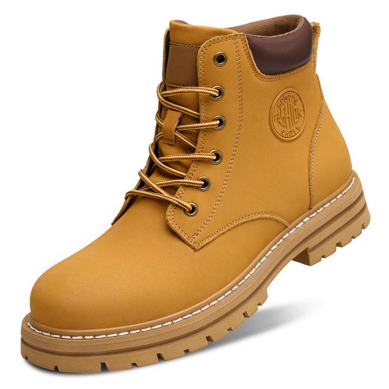 รองเท้าบูทหนังสีดำไซส์ใหญ่ 49  - Fashion Men'S Boots บทวิจารณ์และราคา