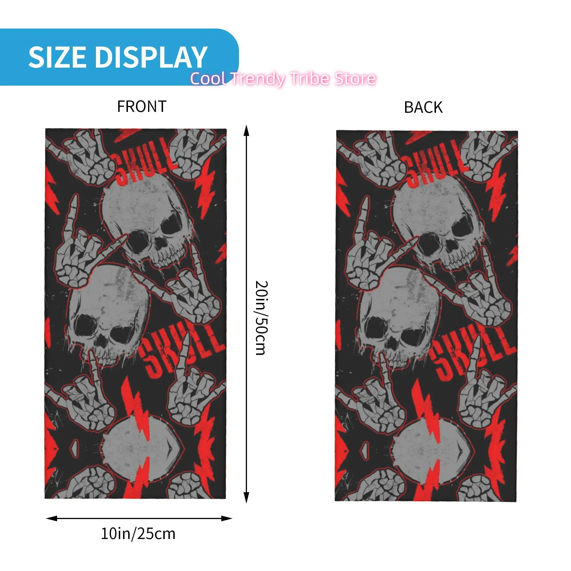 ผ้าพันคอแฟชั่นลายกรันจ์พังก์พร - Men'S Fashion Head Scarf บทวิจารณ์และราคา