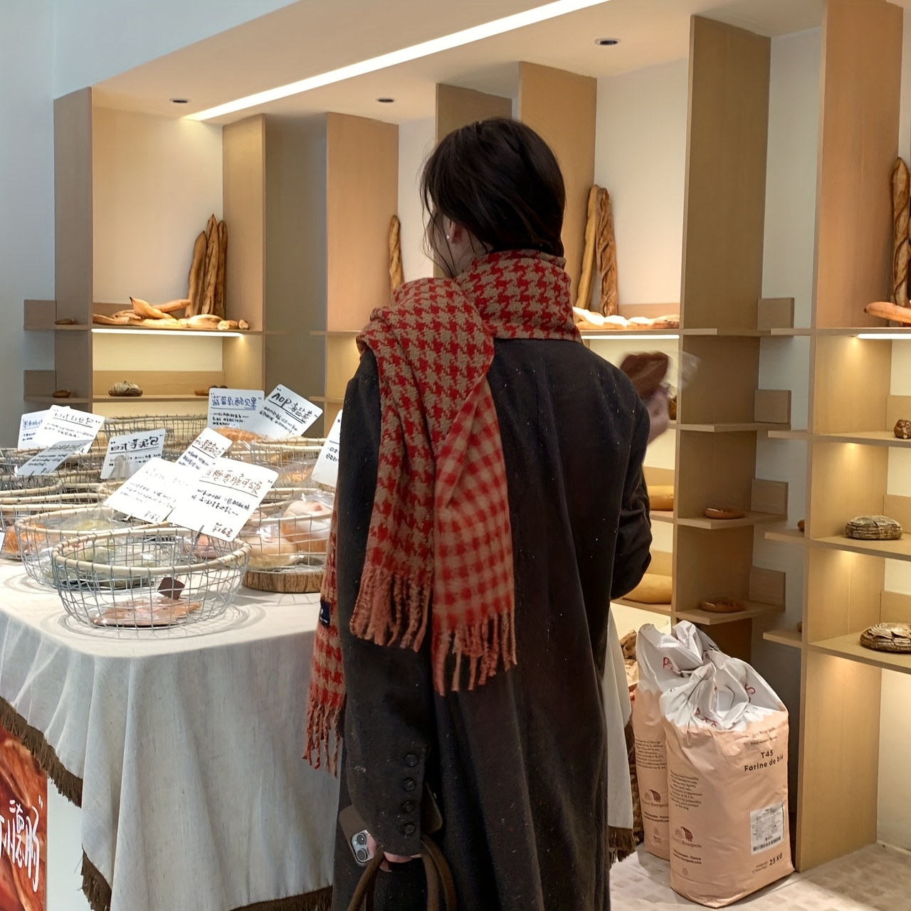 ผ้าพันคอขนสัตว์ FANGSIGE รุ่น  - Men Scarf Wool บทวิจารณ์และราคา