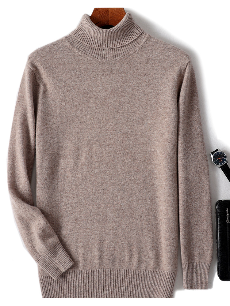 ฤดูใบไม้ร่วงฤดูหนาวผู้ชายขนสัต - Turtleneck Sweater Men บทวิจารณ์และราคา