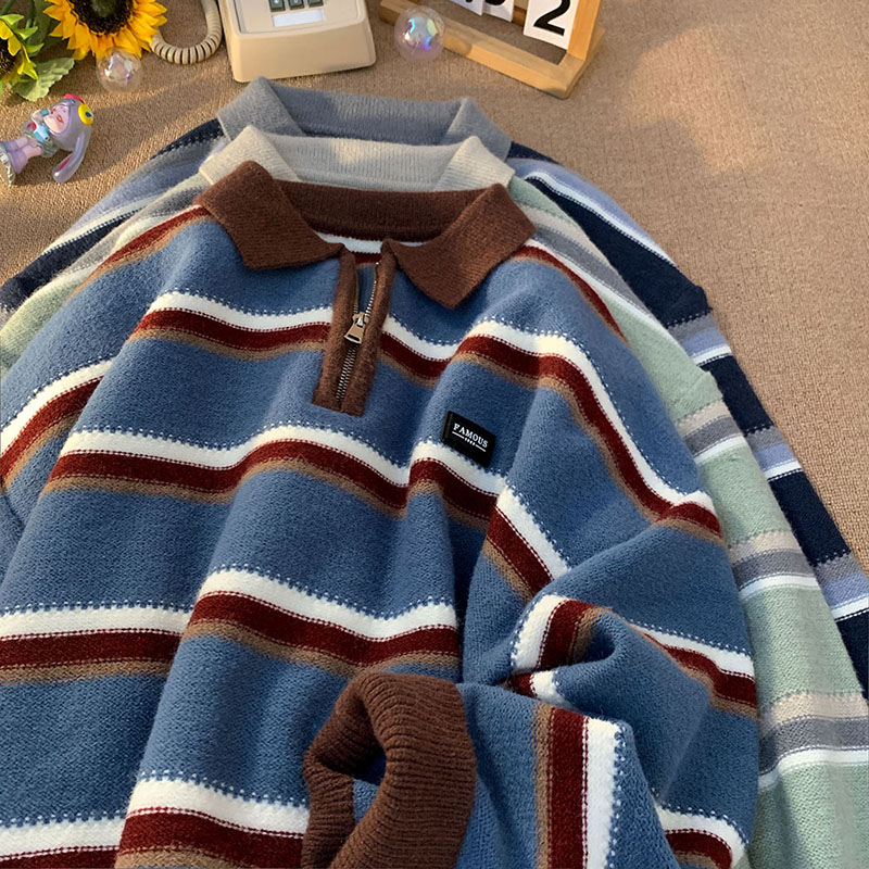 ญี่ปุ่นผู้ชายY2Kถักเสื้อโปโลถั - Turtleneck Sweater Men บทวิจารณ์และราคา
