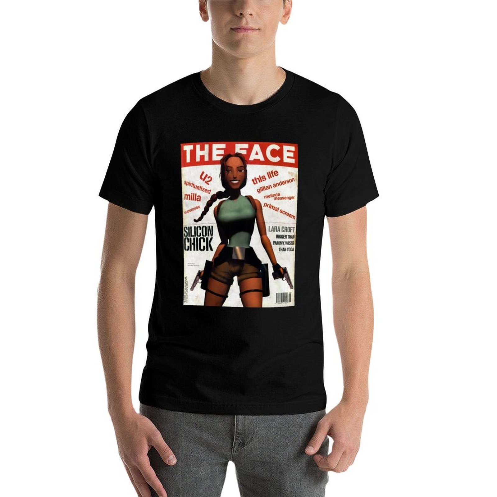 เสื้อยืดพิมพ์ลายนิตยสาร Lara C - Mens Fashion Magazines บทวิจารณ์และราคา