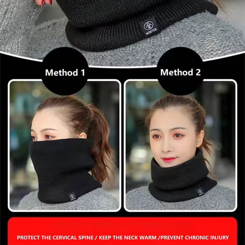 ผ้าพันคอถักไหมพรมกันหนาวสำหรับ - Men Scarf Wool บทวิจารณ์และราคา