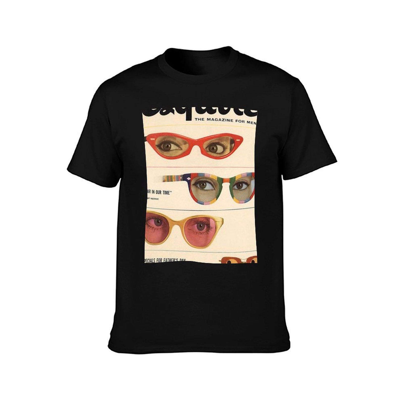 เสื้อยืดแฟชั่นเรโทรลายแว่นกันแ - Mens Fashion Magazines บทวิจารณ์และราคา