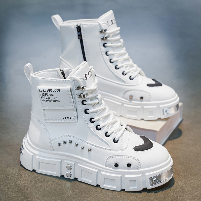 รองเท้าบูทหุ้มข้อสูงสำหรับผู้ช - Fashion Men'S Boots บทวิจารณ์และราคา