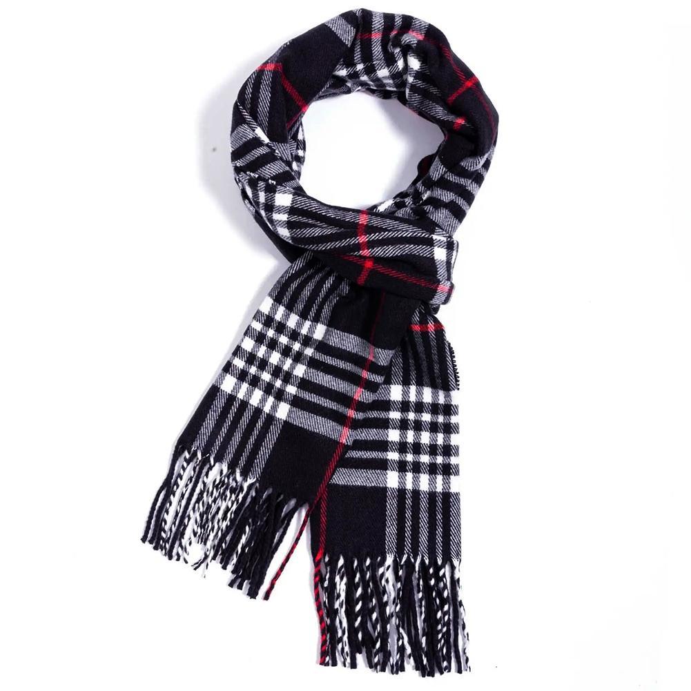 สไตล์อังกฤษฤดูหนาวผ้าพันคอ Fau - Men Scarf Wool บทวิจารณ์และราคา
