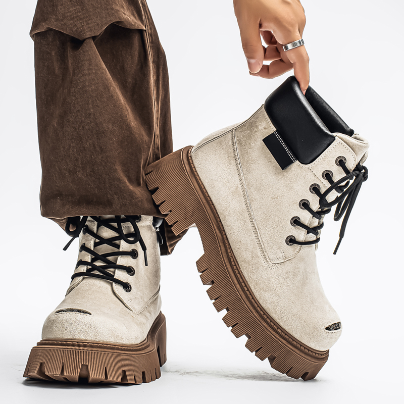 รองเท้าบูทหุ้มข้อสูงแบบคลาสสิก - Fashion Men'S Boots บทวิจารณ์และราคา