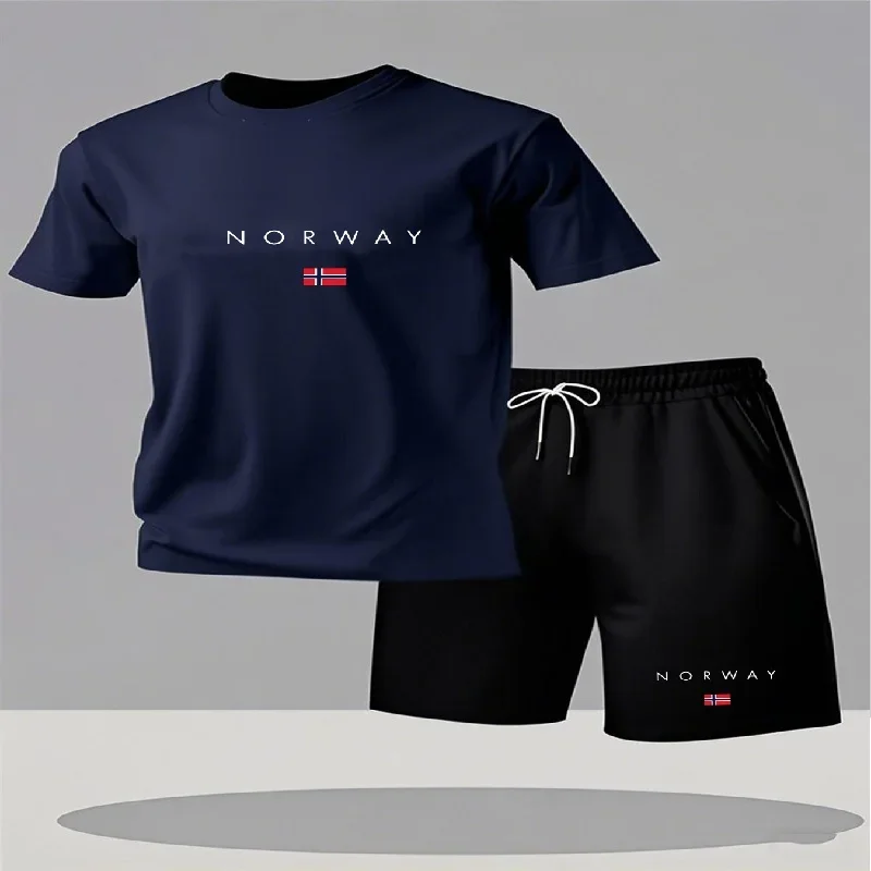 ชุดเซ็ตเสื้อยืดแขนสั้นกางเกงขา - Men'S Fashion For Summer 2026 บทวิจารณ์และราคา