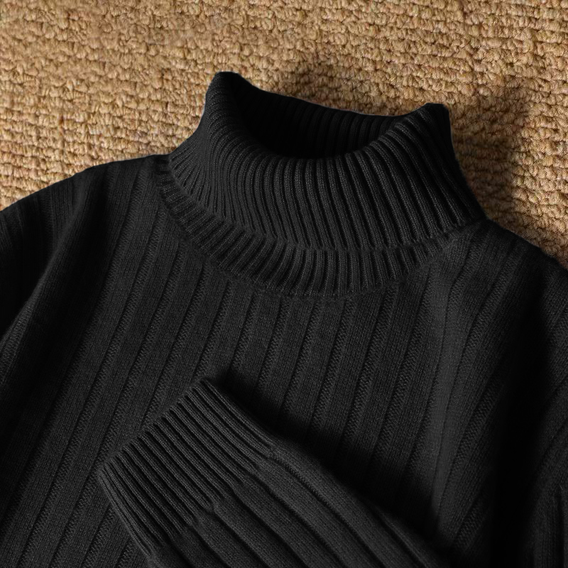 เสื้อสเวตเตอร์คอเต่าลายทางสำหร - Turtleneck Sweater Men บทวิจารณ์และราคา