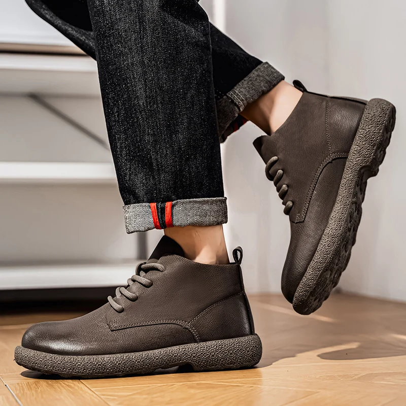 รองเท้าบูทข้อเท้าผู้ชาย รองเท้ - Fashion Men'S Boots บทวิจารณ์และราคา