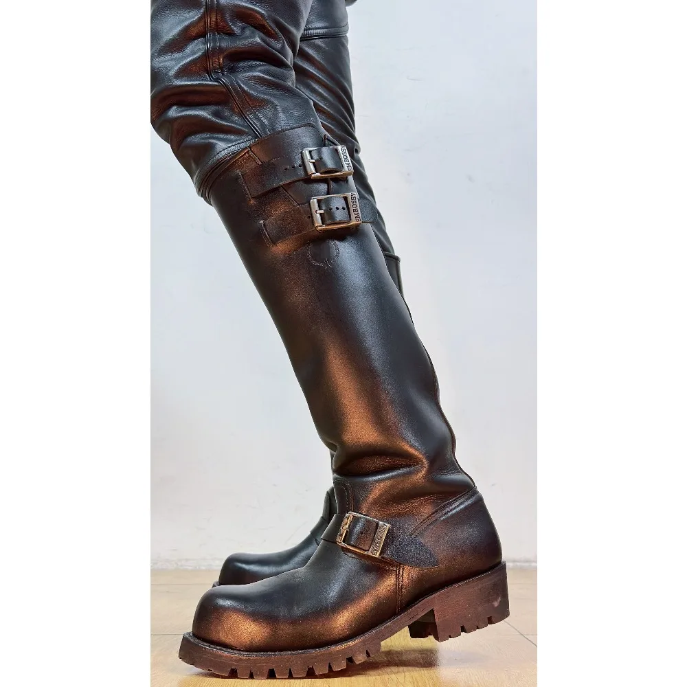รองเท้าบูทหนังแท้สไตล์อังกฤษสำ - Fashion Men'S Boots บทวิจารณ์และราคา