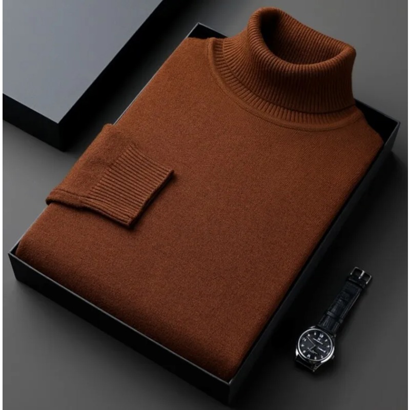 Sweatwear Mens Anti-pilling คุ - Turtleneck Sweater Men บทวิจารณ์และราคา