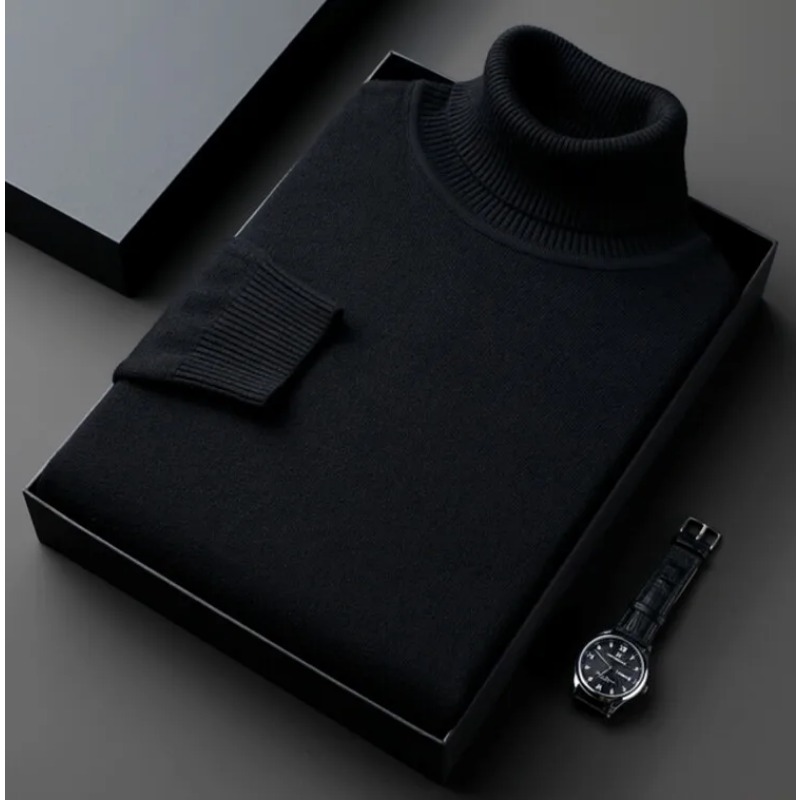 Sweatwear Mens Anti-pilling คุ - Turtleneck Sweater Men บทวิจารณ์และราคา