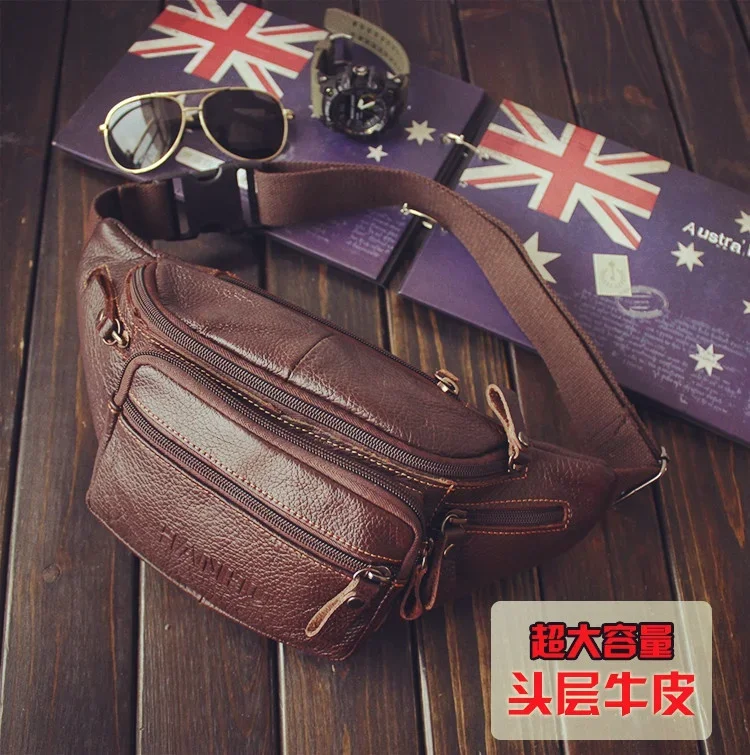 ของแท้ Cowhide หนังเอวกระเป๋าผ - Belt Mens Fashion บทวิจารณ์และราคา