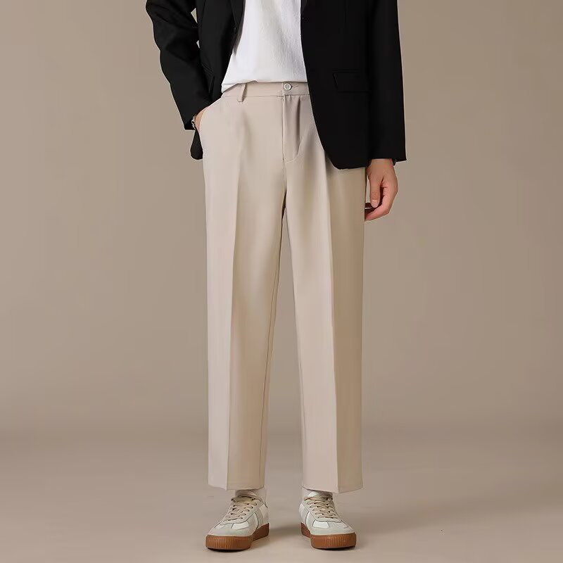 ผู้ชายแฟชั่นทรงหลวมยาวถึงข้อเท - Mens Fashion Dark Grey Pants บทวิจารณ์และราคา