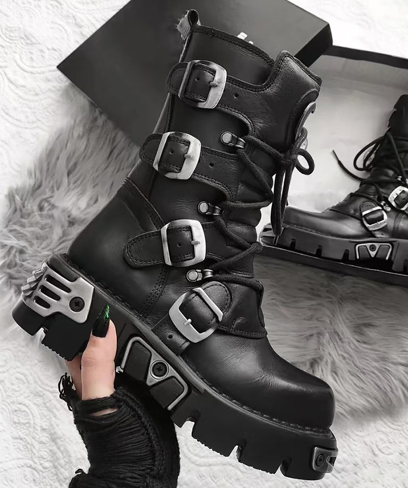 รองเท้าบูทมอเตอร์ไซค์ทรงสูงสไต - Fashion Men'S Boots บทวิจารณ์และราคา