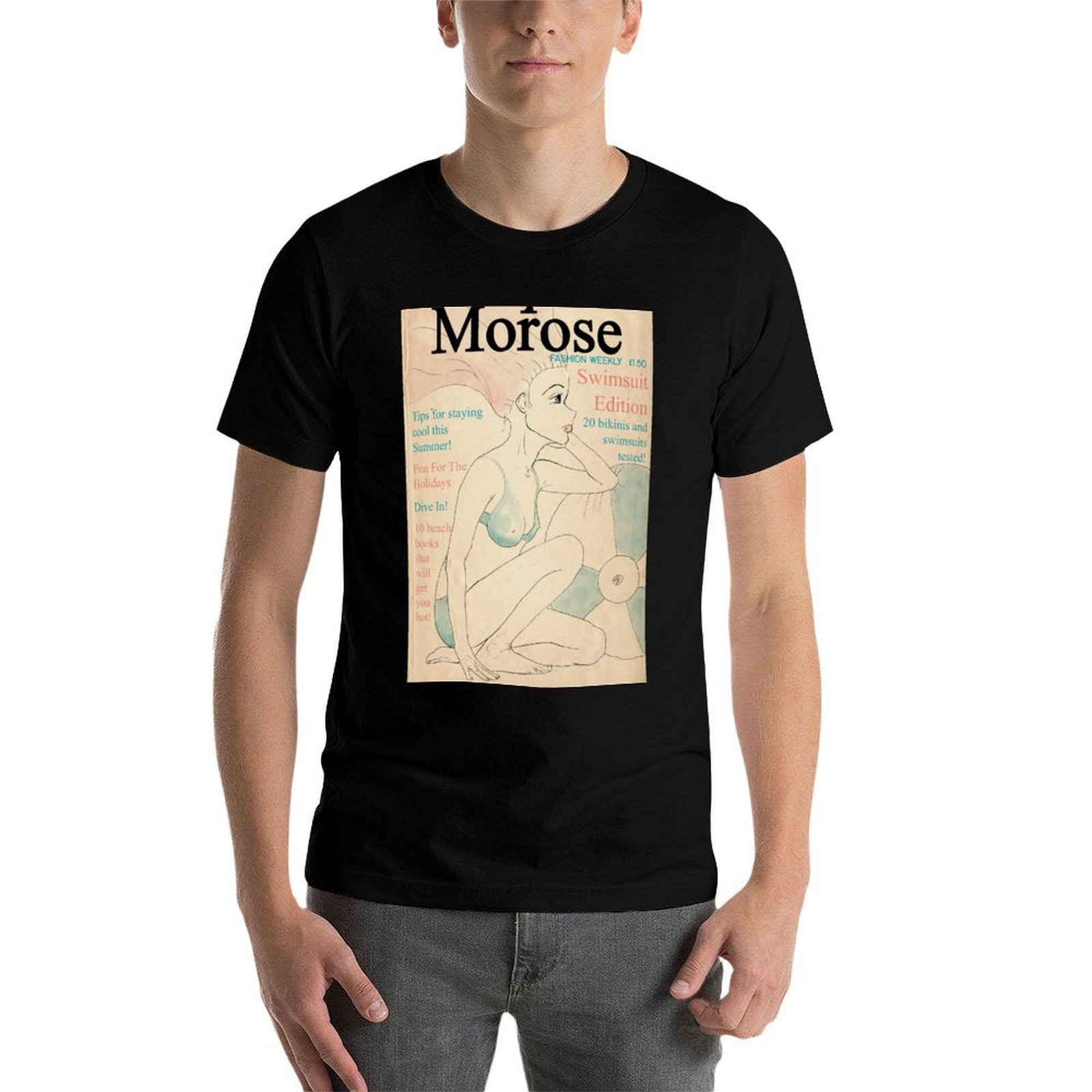 เสื้อยืดลายปกนิตยสารแฟชั่นเรโท - Mens Fashion Magazines บทวิจารณ์และราคา