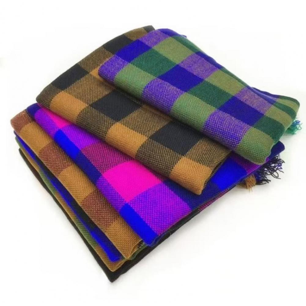 ผ้าพันคอขนแกะเนื้อนุ่ม ผ้าพันค - Men'S Fashion Head Scarf บทวิจารณ์และราคา