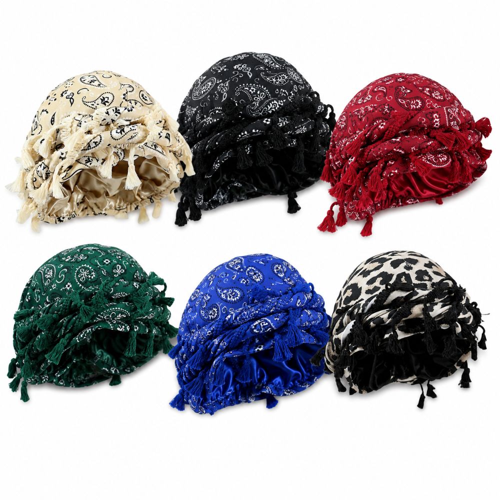 ผ้าโพกศีรษะแบบวินเทจ ผ้าซาตินล - Men'S Fashion Head Scarf บทวิจารณ์และราคา