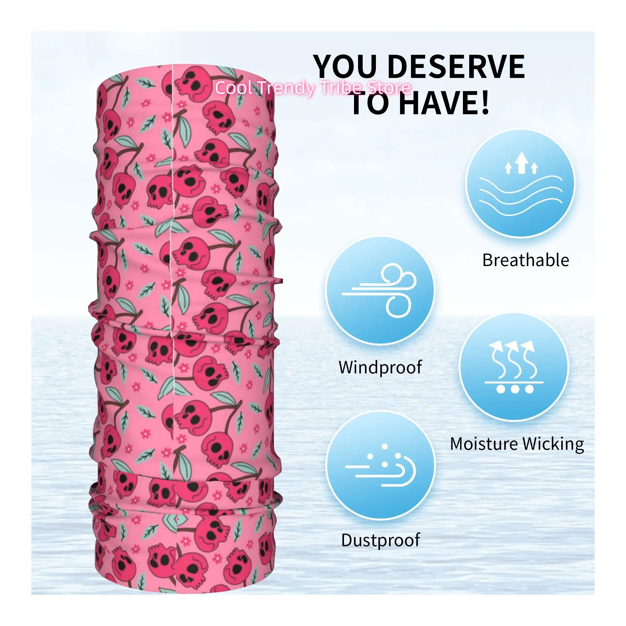 ผ้าพันคอ/ผ้าโพกศีรษะลายเชอร์รี - Men'S Fashion Head Scarf บทวิจารณ์และราคา