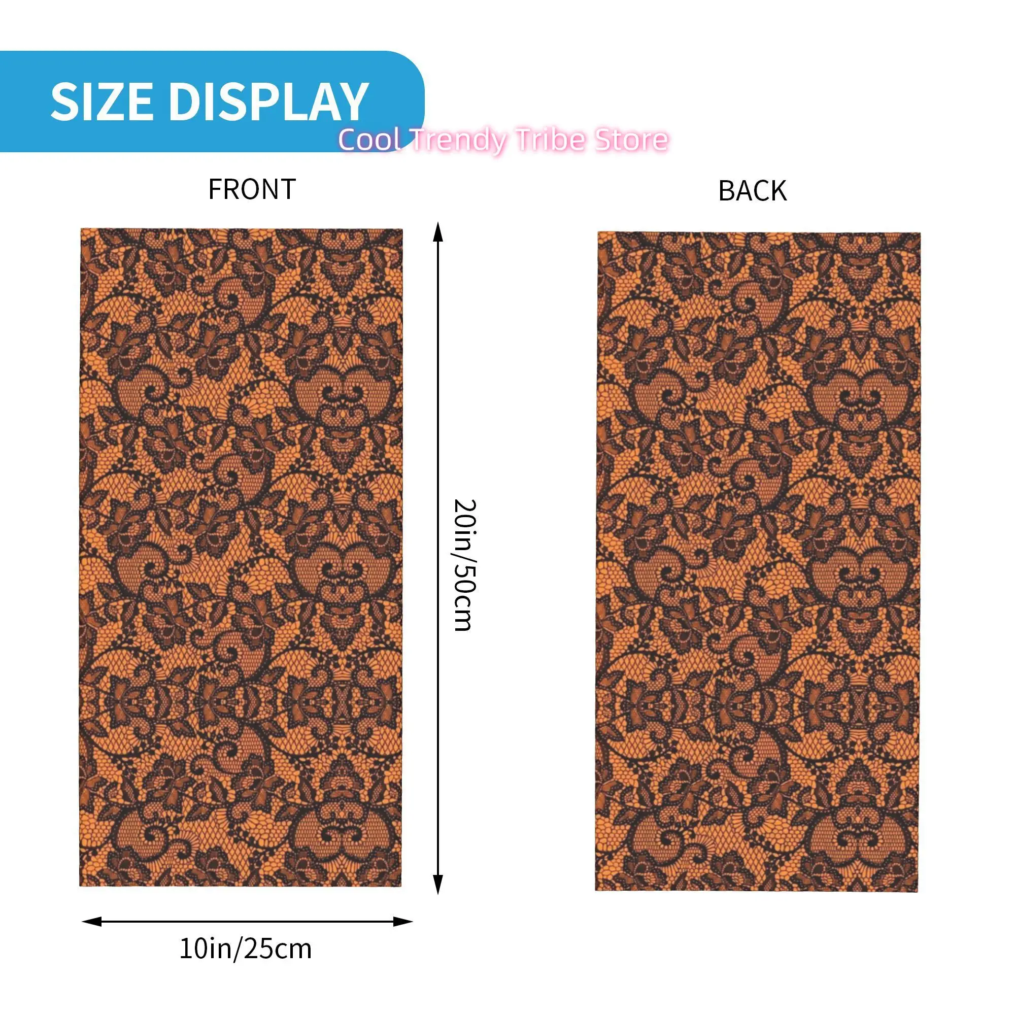 ผ้าพันคอพิมพ์ลายดอกไม้ลูกไม้สี - Men'S Fashion Head Scarf บทวิจารณ์และราคา