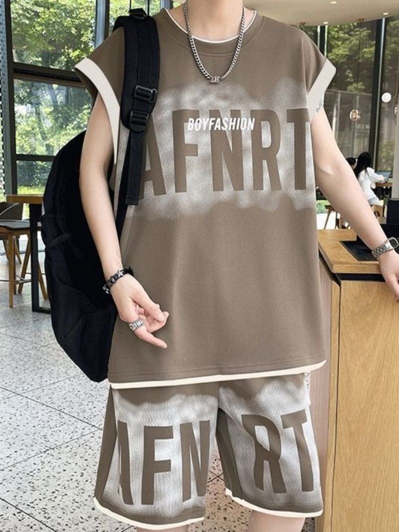 ชุดเสื้อกั๊กและกางเกงขาสั้นหลว - Mens Fashion Style บทวิจารณ์และราคา