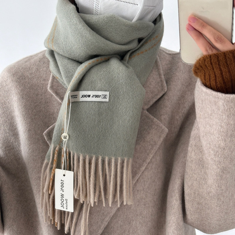 Elegant คุณภาพดี 100% ผ้าพันคอ - Men Scarf Wool บทวิจารณ์และราคา