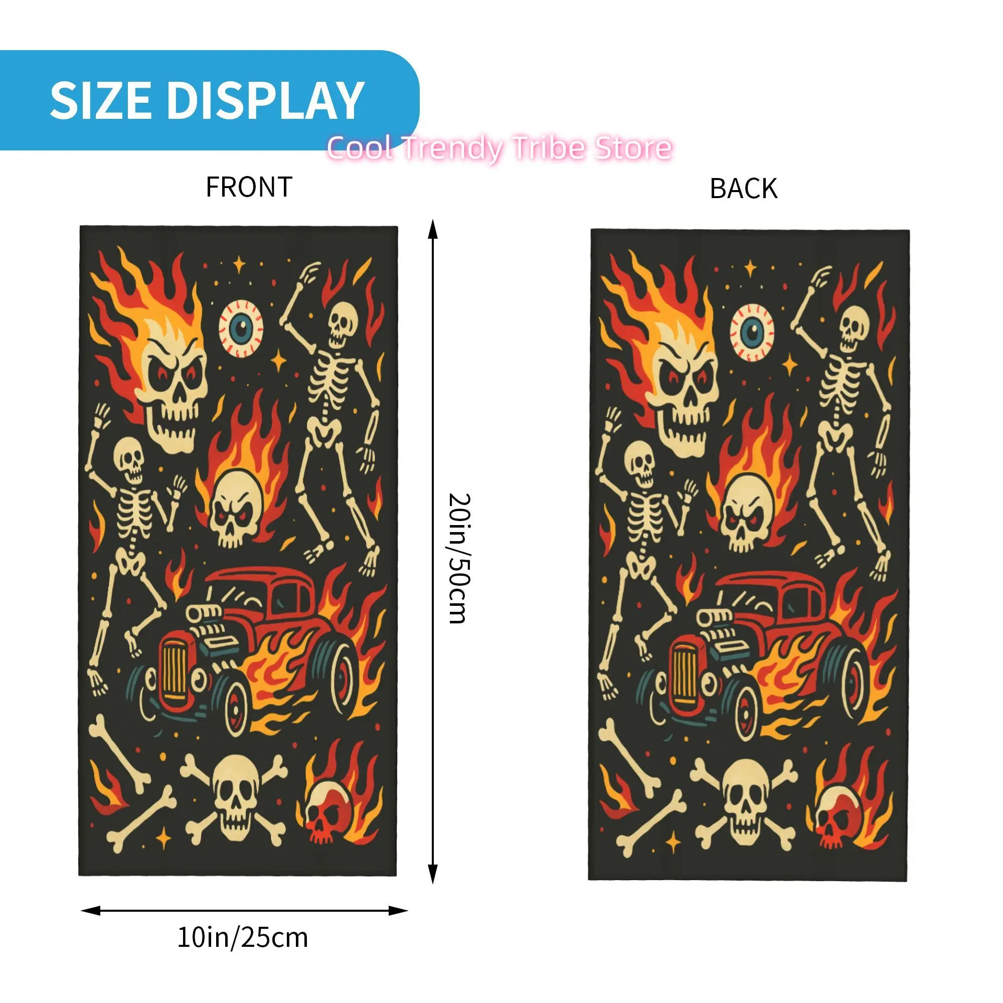 ผ้าพันคอพิมพ์ลายหัวกะโหลกเรือง - Men'S Fashion Head Scarf บทวิจารณ์และราคา