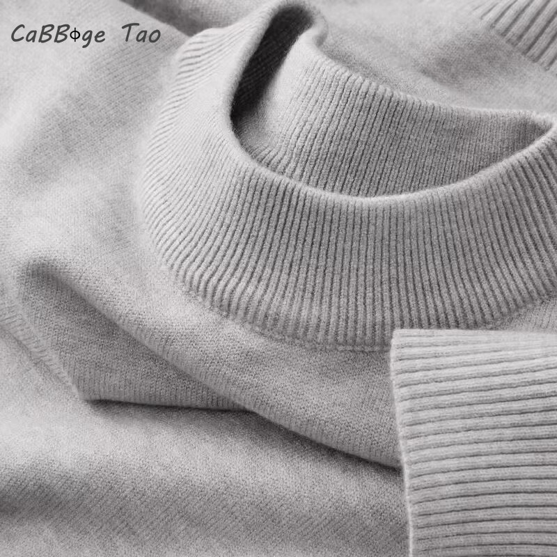 ฤดูใบไม้ร่วงใหม่ผู้ชาย Casual  - Turtleneck Sweater Men บทวิจารณ์และราคา