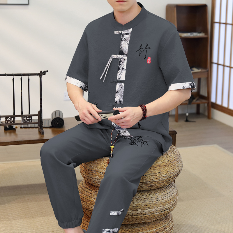 ชุดลำลองผู้ชายสไตล์จีน ฤดูใบไม - Mens Fashion Style บทวิจารณ์และราคา