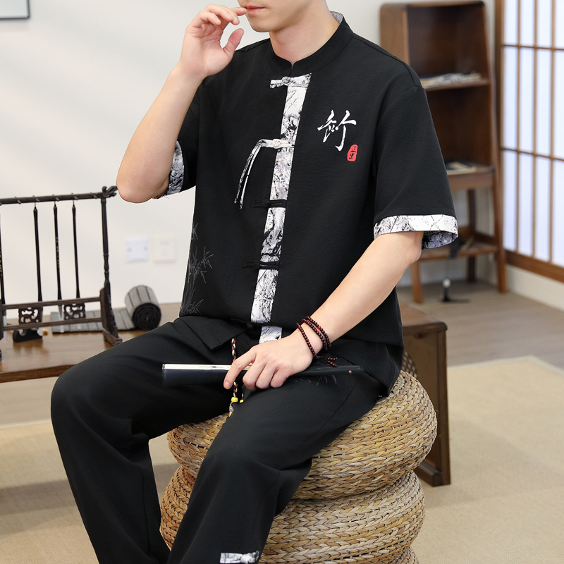 ชุดลำลองผู้ชายสไตล์จีน ฤดูใบไม - Mens Fashion Style บทวิจารณ์และราคา