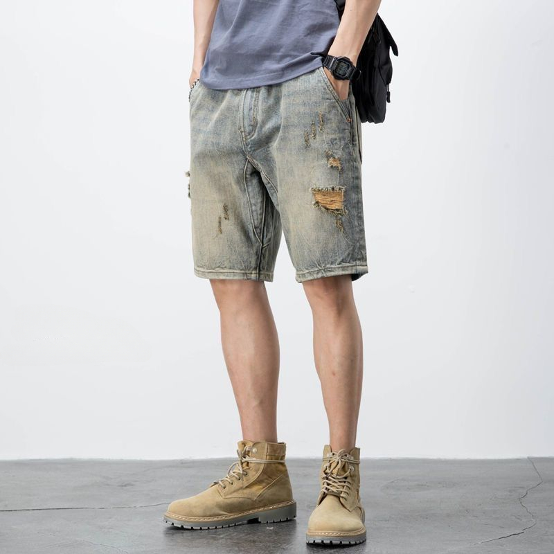 กางเกงยีนส์ขาสั้นสำหรับผู้ชายโ - Xl Men'S Fashion บทวิจารณ์และราคา