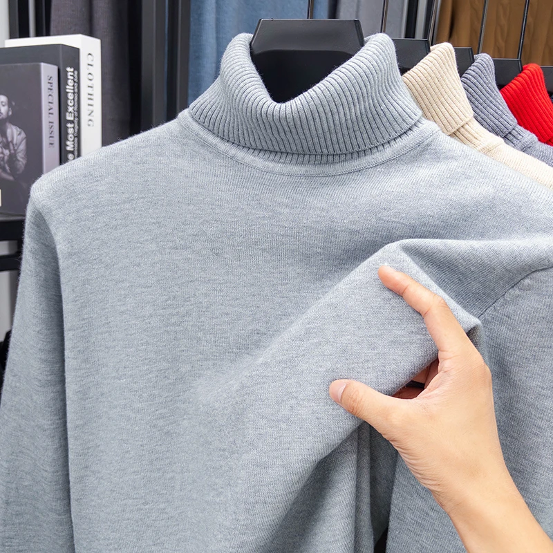 เสื้อสเวตเตอร์คอเต่าถักคุณภาพส - Turtleneck Sweater Men บทวิจารณ์และราคา