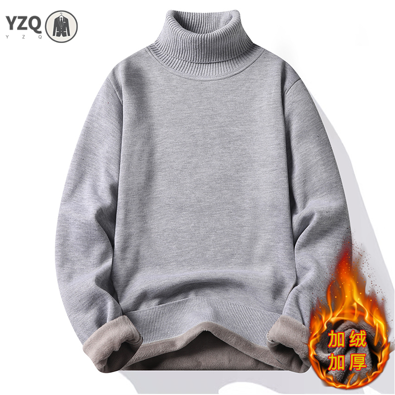 เสื้อผ้าผู้ชาย Anti-pilling คุ - Turtleneck Sweater Men บทวิจารณ์และราคา