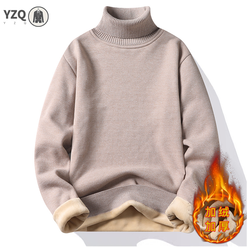 เสื้อผ้าผู้ชาย Anti-pilling คุ - Turtleneck Sweater Men บทวิจารณ์และราคา